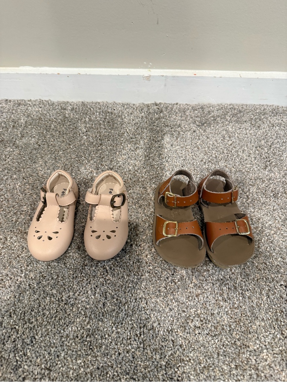 Bundle of Kids Mary Jane Dress Shoes in Light Pink by Unknown Brand